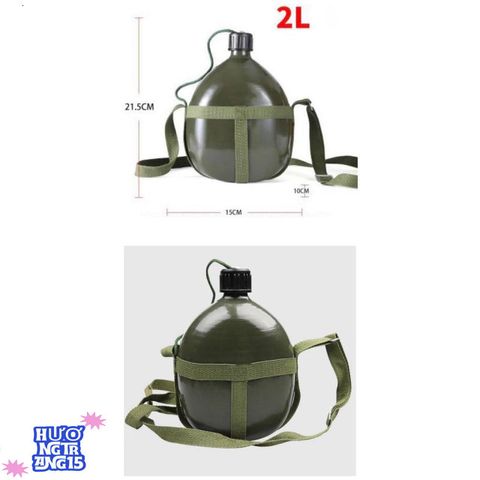 Bình Nước Nhôm 3L Vintage - Bình Đựng Nước Du Lịch Chắc Chắn, Nhẹ, Dễ Mang - Phù Hợp Cho Dã Ngoại, Leo Núi