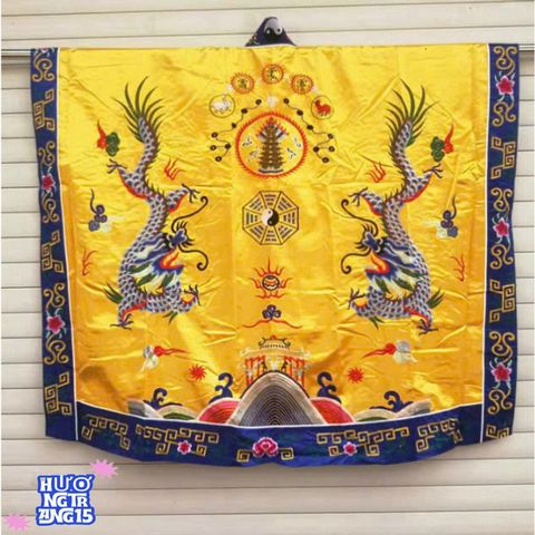 Bộ trang phục pháp sư bát quái - Áo choàng lụa đạo sĩ tinh xảo, hình mặt trời mặt trăng, cosplay Đạo giáo độc đáo