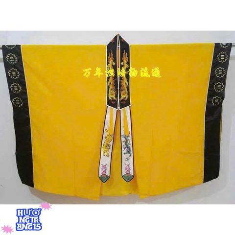 Bộ trang phục pháp sư bát quái - Áo choàng lụa đạo sĩ tinh xảo, hình mặt trời mặt trăng, cosplay Đạo giáo độc đáo