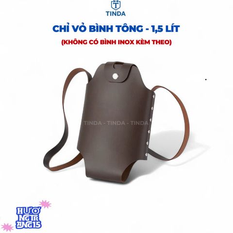 Túi Da Cao Cấp Đựng Bình Nước 5L - Thiết Kế Thời Trang, Dây Đeo Tùy Chỉnh, Phụ Kiện Du Lịch Tiện Dụng cho Nam