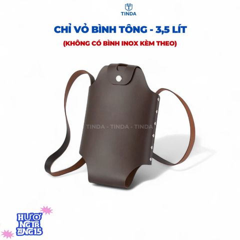 Túi Da Cao Cấp Đựng Bình Nước 5L - Thiết Kế Thời Trang, Dây Đeo Tùy Chỉnh, Phụ Kiện Du Lịch Tiện Dụng cho Nam
