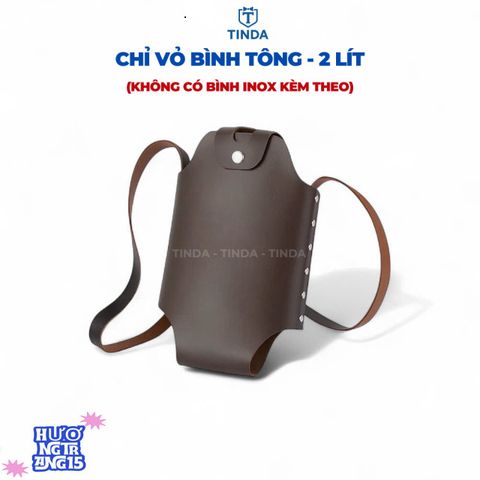 Túi Da Cao Cấp Đựng Bình Nước 5L - Thiết Kế Thời Trang, Dây Đeo Tùy Chỉnh, Phụ Kiện Du Lịch Tiện Dụng cho Nam