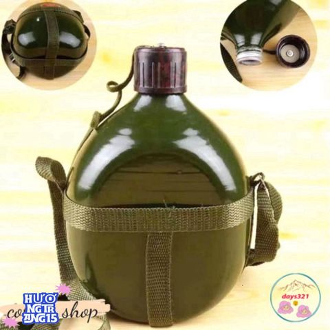 Bình Tông Nhôm Cổ Điển 1L-3L - Bình Bi Đông Duy Nhất Cho Nước và Rượu Trong Chuyến Phiêu Lưu Ngoài Trời