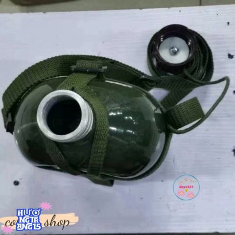 Bình Tông Nhôm Cổ Điển 1L-3L - Bình Bi Đông Duy Nhất Cho Nước và Rượu Trong Chuyến Phiêu Lưu Ngoài Trời