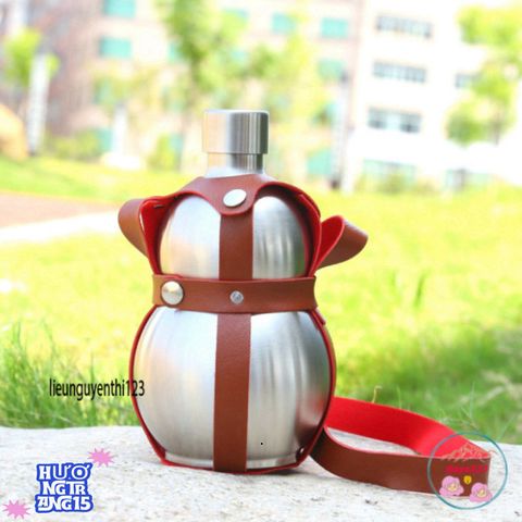 Bình Tông Inox Hồ Lô 1.7L Có Dây Đeo - Đồ Uống Thượng Hạng Cho Tiệc Tùng & Dã Ngoại - Sang Trọng & Bền Bỉ