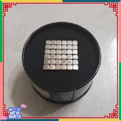 Bucky Cubes - Bộ Nam Châm 216 Viên 5mm Hình Vuông Màu Bạc Trong Hộp Nhôm Sang Trọng - Đồ Chơi Xếp Hình Sáng Tạo và Giải Tỏa Căng Thẳng