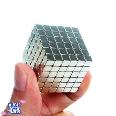 Bucky Cubes - Bộ Nam Châm 216 Viên 5mm Hình Vuông Màu Bạc Trong Hộp Nhôm Sang Trọng - Đồ Chơi Xếp Hình Sáng Tạo và Giải Tỏa Căng Thẳng