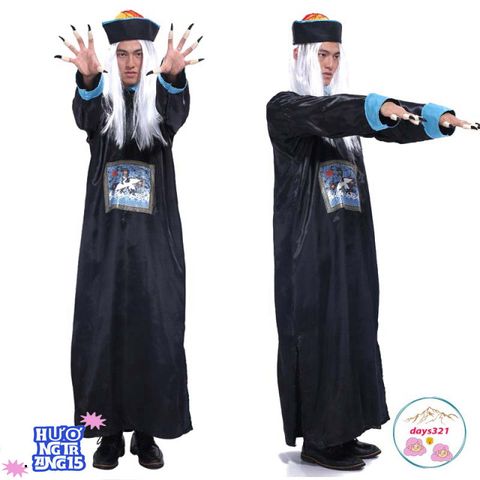 Bộ Trang Phục Hóa Trang Ma Cương Thi Halloween - Kiểu Dáng Độc Đáo Dành Cho Cosplay, Tiệc Tùng và Sự Kiện Hóa Trang