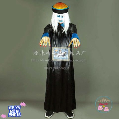 Bộ Trang Phục Hóa Trang Ma Cương Thi Halloween - Kiểu Dáng Độc Đáo Dành Cho Cosplay, Tiệc Tùng và Sự Kiện Hóa Trang