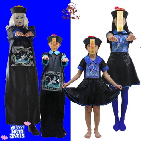 Bộ Trang Phục Halloween Ma Cương Thi - Gây Ấn Tượng và Vui Nhộn Trong Các Buổi Tiệc, Phù Hợp Cho Người Lớn