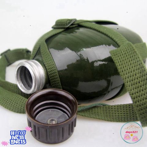 Bình Tông Nhôm Cổ Điển Xanh - Đồ Giữ Nhiệt Du Lịch, Dụng Cụ Đựng Nước và Rượu Cho Chuyến Phiêu Lưu Thú Vị