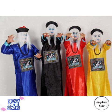 Bộ Trang Phục Hóa Trang Halloween 3 Mẫu: Cương Thi, Thầy Pháp, và Ma Quái - Đồ Hoá Trang Độc Đáo cho Dịp Halloween