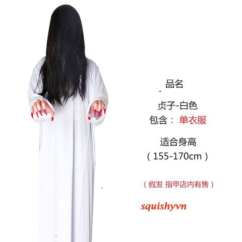 Bộ Trang Phục Halloween Kinh Dị Hắc Bạch - Thần Chết Áo Choàng và Phụ Kiện Ma Quái - Đồ Hóa Trang Cosplay ấn Tượng