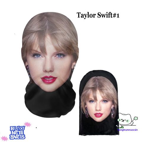 Mặt Nạ 3D Taylor Swift Dễ Thương - Phụ Kiện Cosplay Kèm Mũ Đội Đầu Cho Tiệc Tùng và Sự Kiện Thú Vị