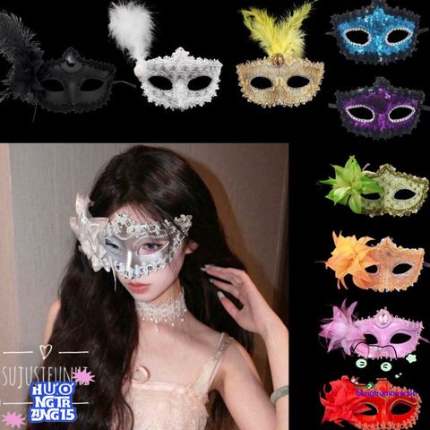 Mặt Nạ Venetian Sang Trọng Cho Nam Nữ - Phụ Kiện Hóa Trang Đặc Sắc Cho Halloween & Dạ Hội Cosplay