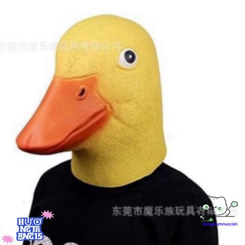 Mặt Nạ Hóa Trang Donald Vịt Cao Su - Phụ Kiện Halloween Chất Liệu Latex Thoải Mái Độc Đáo Cho TikTok và Sự Kiện Áo Trang