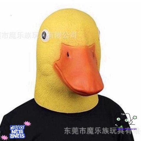 Mặt Nạ Hóa Trang Donald Vịt Cao Su - Phụ Kiện Halloween Chất Liệu Latex Thoải Mái Độc Đáo Cho TikTok và Sự Kiện Áo Trang