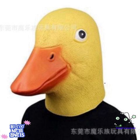 Mặt Nạ Hóa Trang Donald Vịt Cao Su - Phụ Kiện Halloween Chất Liệu Latex Thoải Mái Độc Đáo Cho TikTok và Sự Kiện Áo Trang