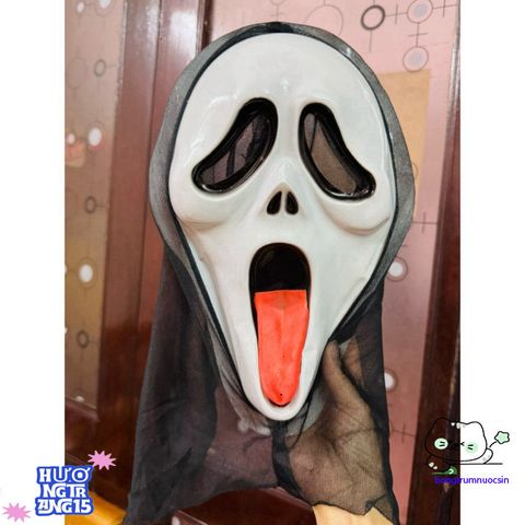 Mặt Nạ Halloween Phù Thủy - Phụ Kiện Thời Trang Ma Quái Dành Cho Tiệc Hóa Trang, Free Size, Tiện Lợi, Độc Đáo