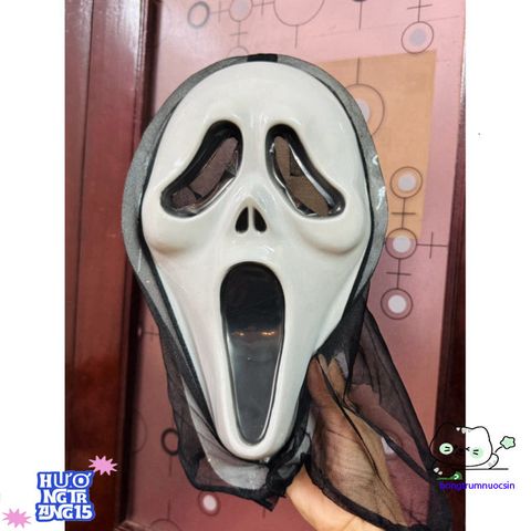 Mặt Nạ Halloween Phù Thủy - Phụ Kiện Thời Trang Ma Quái Dành Cho Tiệc Hóa Trang, Free Size, Tiện Lợi, Độc Đáo