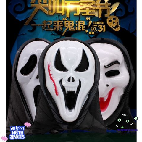Mặt Nạ Hóa Trang Ma Quái Halloween Độc Đáo Cho Người Lớn & Trẻ Em - Phụ Kiện Thời Trang Kinh Dị
