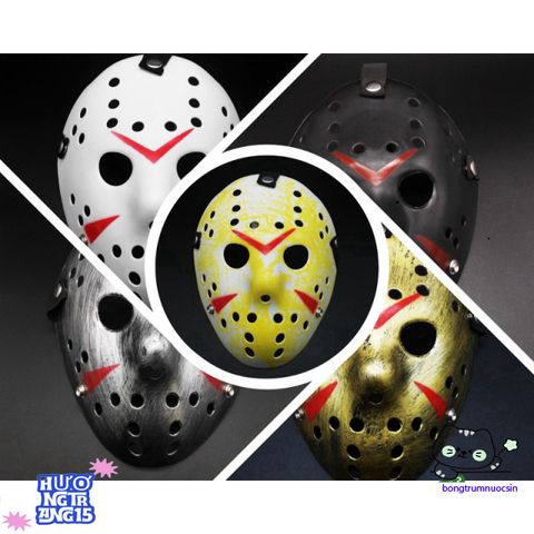 Khẩu trang hóa trang Jason Voorhees - Mặt nạ Halloween với phong cách Sát thủ kinh dị cho lễ hội hóa trang