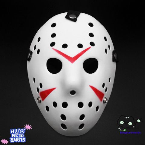Khẩu trang hóa trang Jason Voorhees - Mặt nạ Halloween với phong cách Sát thủ kinh dị cho lễ hội hóa trang