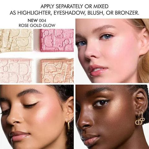 Phấn Hight Light Dior Backstage Glow Face Palette Màu 004 Rose Gold 10g - Phấn Trang Điểm Tỏa Sáng Chính Hãng Dior