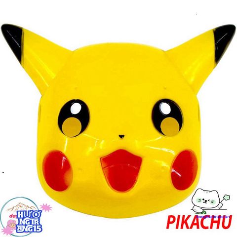 Mặt Nạ Hóa Trang Pikachu - Đồ Chơi Vui Nhộn Trung Thu Halloween Cho Trẻ Em, Quà Tặng Cosplay Pokemon