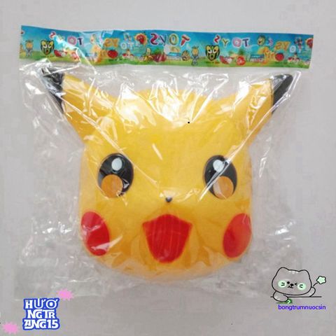 Mặt Nạ Hóa Trang Pikachu - Đồ Chơi Vui Nhộn Trung Thu Halloween Cho Trẻ Em, Quà Tặng Cosplay Pokemon