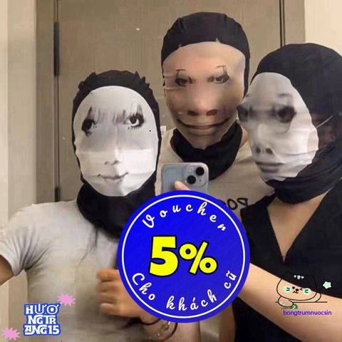 Mặt nạ Balaclava 3D Hài Hước - Đồ Chơi Hóa Trang Độc Đáo 2024, Quà Tặng Meme Ngộ Nghĩnh Cho Fan Hâm Mộ