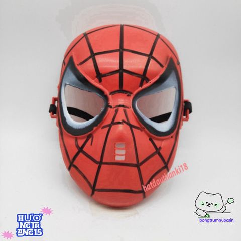 Mặt Nạ Người Nhện - Khẩu Trang Siêu Anh Hùng Cho Trung Thu & Halloween Trẻ Em - Giải Trí Vui Nhộn Chất Liệu Nhựa Dẻo