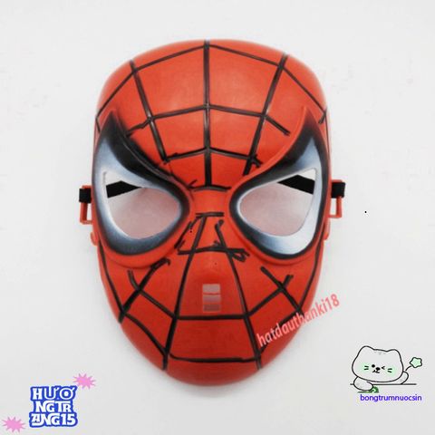 Mặt Nạ Người Nhện - Khẩu Trang Siêu Anh Hùng Cho Trung Thu & Halloween Trẻ Em - Giải Trí Vui Nhộn Chất Liệu Nhựa Dẻo