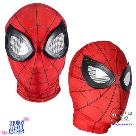 Khẩu Trang Halloween 3D Spider-Man - Mặt Nạ Cosplay Miles Morales & Iron Spider Cho Người Lớn - Đồ Chơi Siêu Anh Hùng