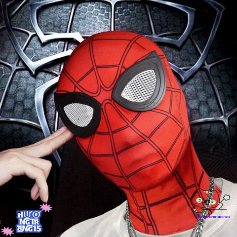 Khẩu Trang Siêu Anh Hùng Người Nhện Chất Liệu Lycra - Mặt Nạ Cosplay Độc Đáo Cho Fan Marvel