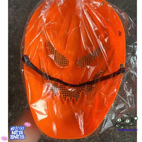 Mặt Nạ Hóa Trang Bí Ngô Halloween Cam Rực Rỡ - Phụ Kiện Trang Trí Đầu Skull An Toàn Cho Lễ Hội