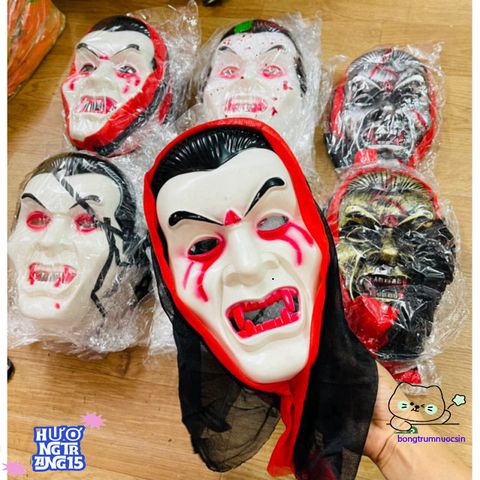 Mặt Nạ Ma Cà Rồng Cho Halloween & Tết Trung Thu - Phụ Kiện Hóa Trang Độc Đáo Cho Trẻ Em, Thú Vị Và Đầy Ma Quái