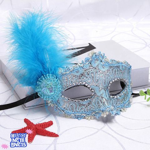 Mặt Nạ Trang Trí Độc Đáo - Kiệt Tác Lông Vũ Hóa Trang, Thích Hợp Cho Tiệc Hóa Trang và Đêm Hội Fandom