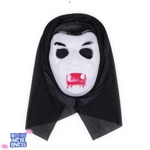 Mặt Nạ Thần Chết Há Miệng Dài - Phụ Kiện Halloween Kinh Dị - Độc Đáo Cho Fan Phim Scream và Sự Kiện Giả Trang