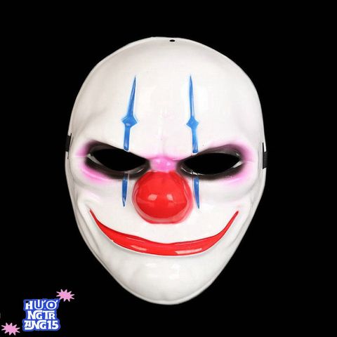 Mặt Nạ Hề PVC Halloween - Biến Hóa Thành Chú Hề Kinh Dị Cho Người Lớn và Trẻ Em - Phụ Kiện Thời Trang Lễ Hội