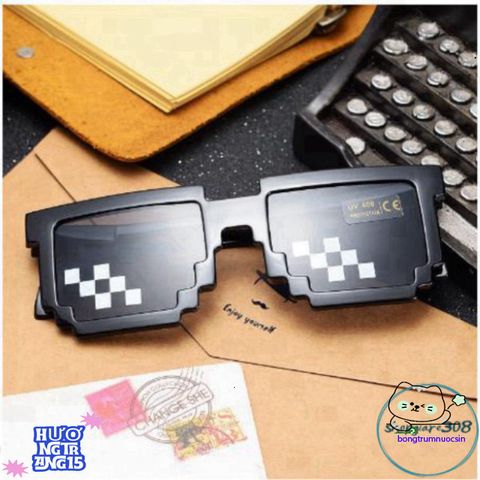 Kính Mắt Thug Life 6 Chấm Đa Sắc - Thời Trang Nổi Bật, Phụ Kiện Game Cá Tính, Phiên Bản T6 Sáng Rực