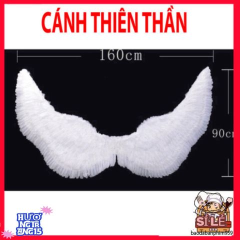 Cánh Thiên Thần Cosplay Lông Vũ - Phụ Kiện Halloween Độc Đáo, Chụp Ảnh và Biểu Diễn Ấn Tượng Cho Người Lớn