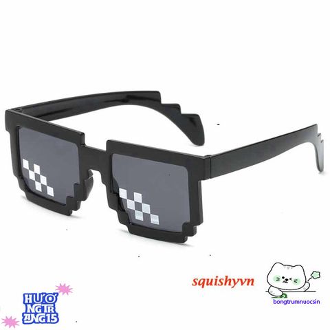 Kính Mắt Thug Life 8Bit - Kính Chắn Bụi Phong Cách Minecraft Cho Nam Nữ - Siêu Ngầu Chụp Ảnh Nhóm