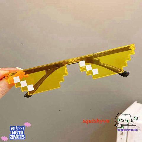 Kính Mosaics Thug Life Phong Cách Pixelated UV400 Dành Cho Nam Nữ - Kính Mát Hip Hop Độc Đáo từ squishyvn