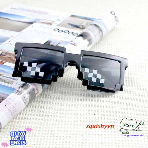 Kính Mosaics Thug Life Phong Cách Pixelated UV400 Dành Cho Nam Nữ - Kính Mát Hip Hop Độc Đáo từ squishyvn