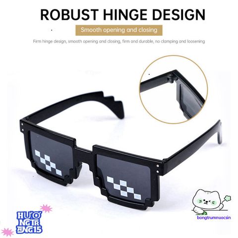 Kính Mắt Thug Life Màu Sắc Khảm 2D - Kính Mát Thời Trang Phong Cách Disco Dancing UV400 Cho Tiệc Tùng và Du Lịch
