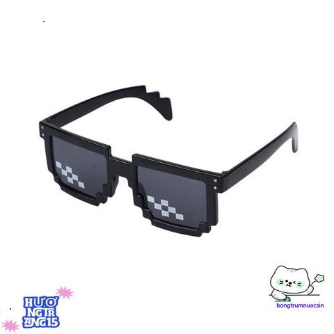 Kính Mắt Thug Life Màu Sắc Khảm 2D - Kính Mát Thời Trang Phong Cách Disco Dancing UV400 Cho Tiệc Tùng và Du Lịch