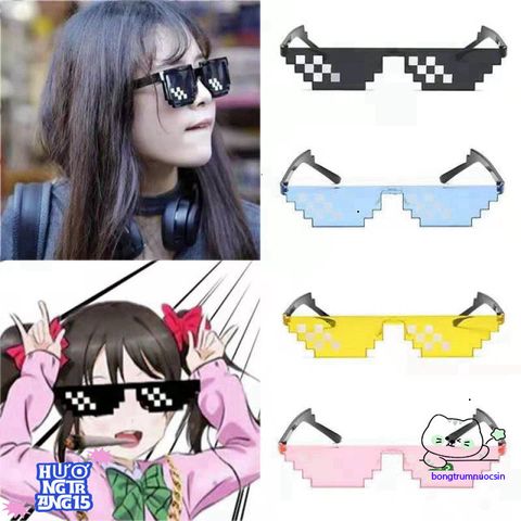 Kính Râm Thug Life Đa Giác Sang Trọng - Kính Mát Pixel Thời Trang Dành ...