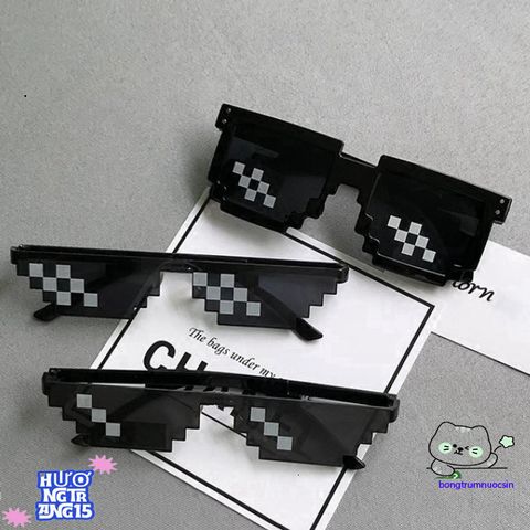 Kính Mát Punk Mosaic Thug Life - Kính Chống UV400, Thiết Kế Độc Đáo, Phong Cách Disco Cá Tính, Hoàn Hảo Cho Tiệc Tùng và Du Lịch