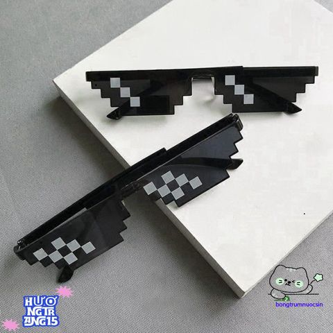 Kính Mát Punk Mosaic Thug Life - Kính Chống UV400, Thiết Kế Độc Đáo, Phong Cách Disco Cá Tính, Hoàn Hảo Cho Tiệc Tùng và Du Lịch